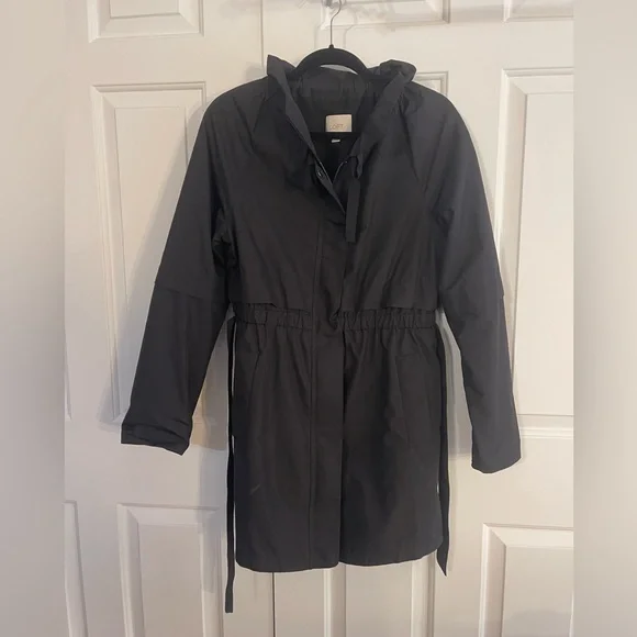LOFT Jackets Coats Loft Black Rain Jacket Poshmark